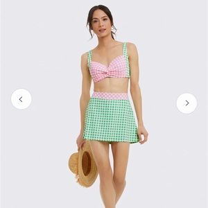 Draper James x Lands End Swim Skirt and Top